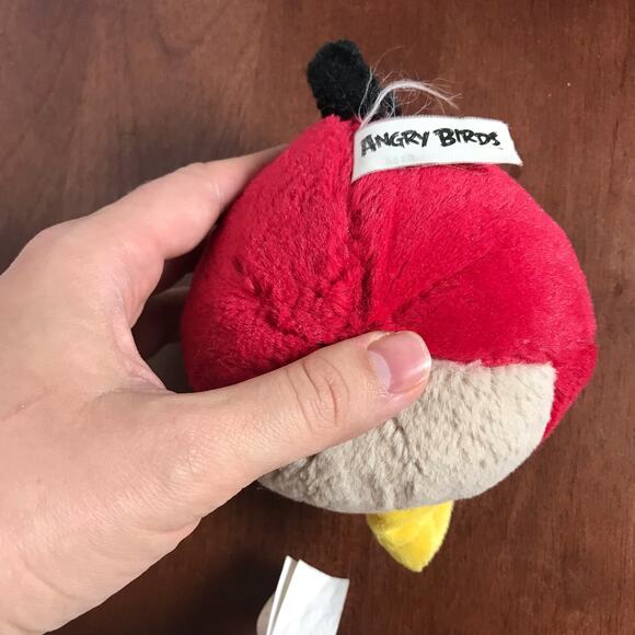 Bundle of 2 Angry Birds Red Bird & Matilda White Small Plush Stuffed Animals - Picture 6 of 9